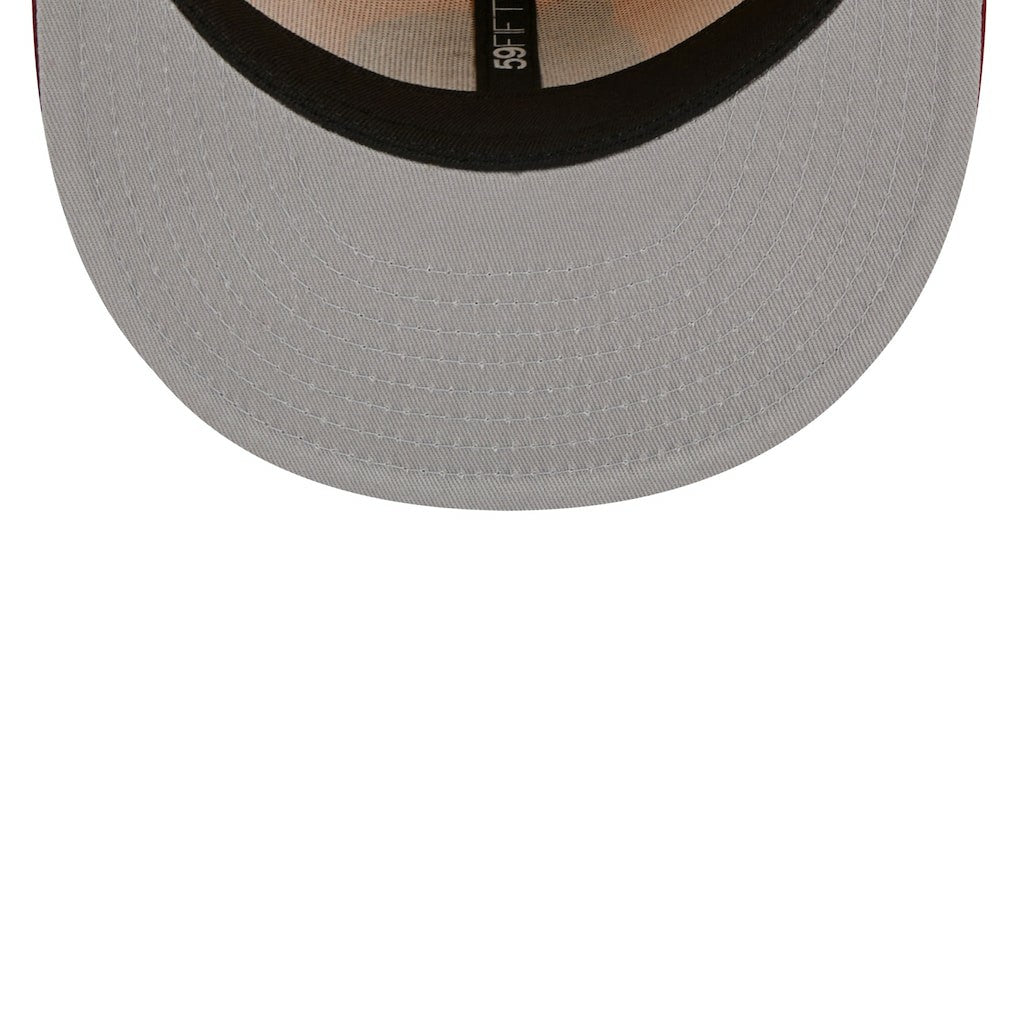 Boston Celtics Fall Leaves 2-Tone 59FIFTY Fitted Hat Yellow/Red - New Era