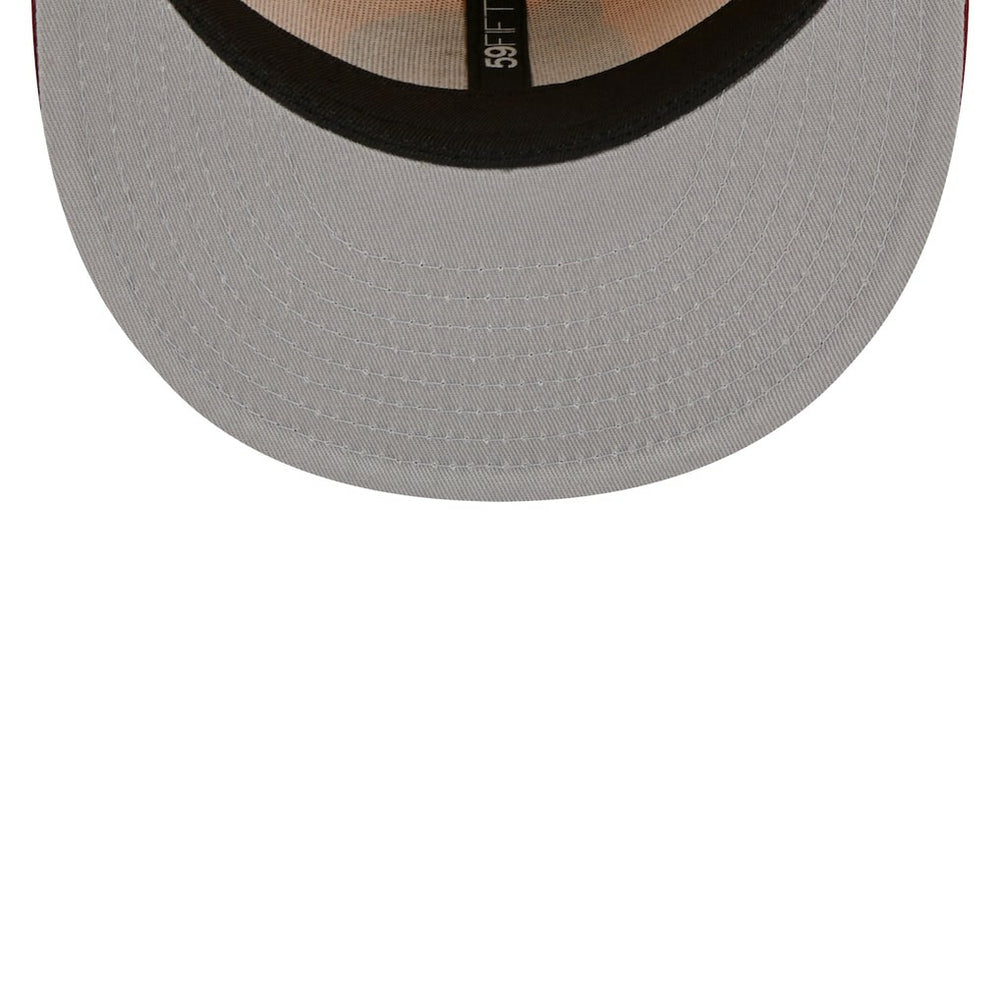 Boston Celtics Fall Leaves 2-Tone 59FIFTY Fitted Hat Yellow/Red - New Era
