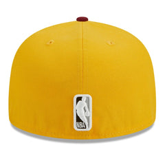 Brooklyn Nets Fall Leaves 2-Tone 59FIFTY Fitted Hat Yellow/Red - New Era