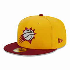 Phoenix Suns Fall Leaves 2-Tone 59FIFTY Fitted Hat Yellow/Red - New Era