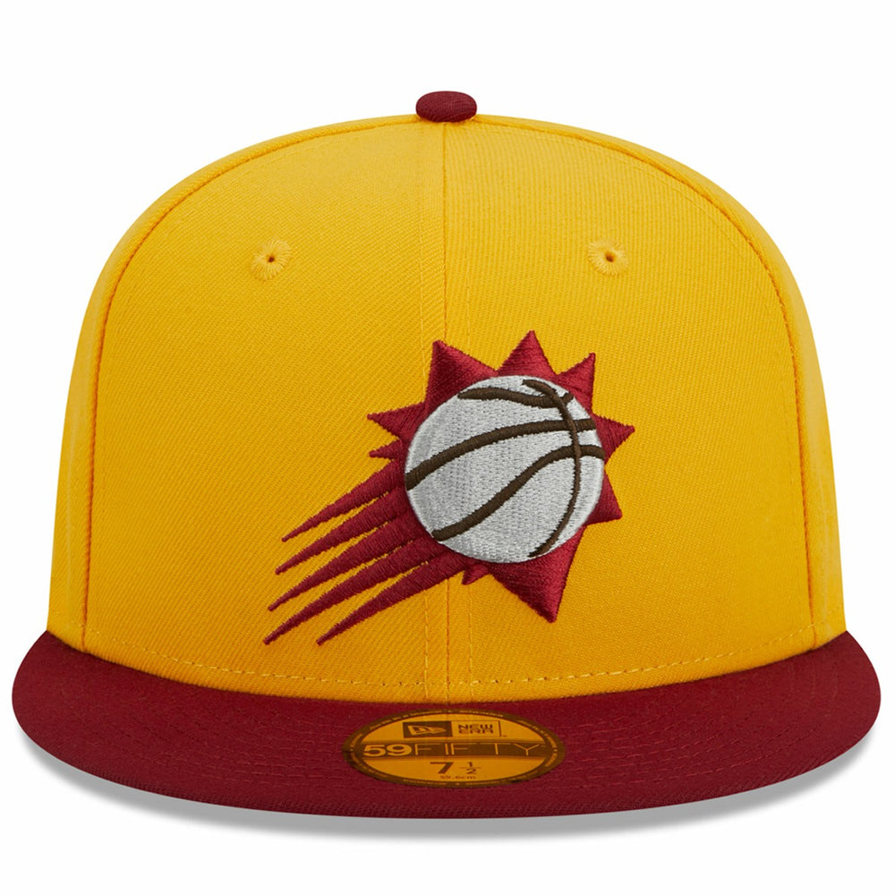 Phoenix Suns Fall Leaves 2-Tone 59FIFTY Fitted Hat Yellow/Red - New Era