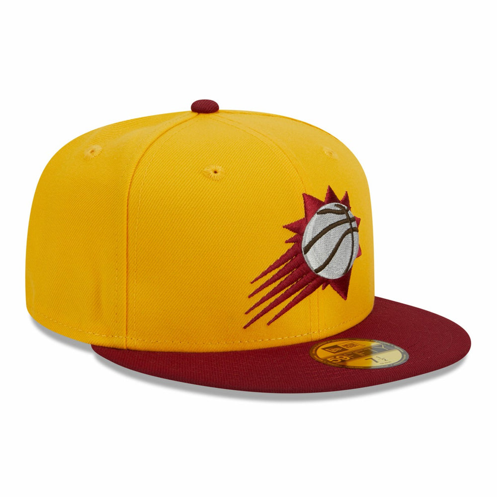Phoenix Suns Fall Leaves 2-Tone 59FIFTY Fitted Hat Yellow/Red - New Era