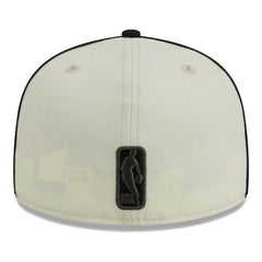 Brooklyn Nets Piping 2-Tone 59FIFTY Fitted Hat Cream/Black - New Era