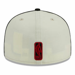 Miami Heat Piping 2-Tone 59FIFTY Fitted Hat Cream/Black - New Era