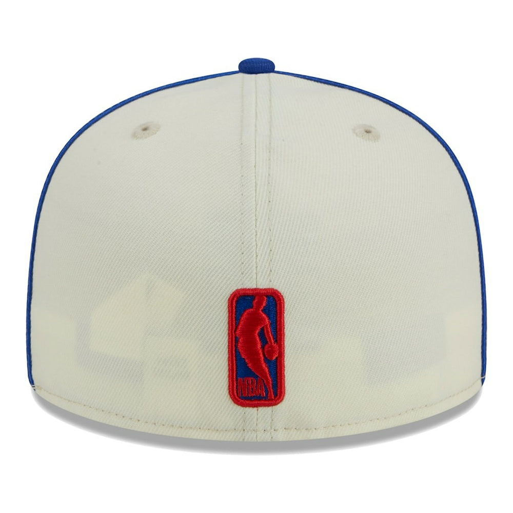 Philadelphia 76ers Piping 2-Tone 59FIFTY Fitted Hat Cream/Royal - New Era
