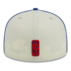 Philadelphia 76ers Piping 2-Tone 59FIFTY Fitted Hat Cream/Royal - New Era