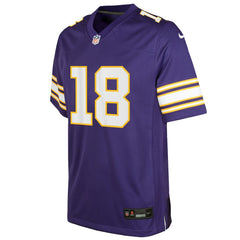Justin Jefferson Minnesota Vikings Youth Game Jersey - Purple Jerseys