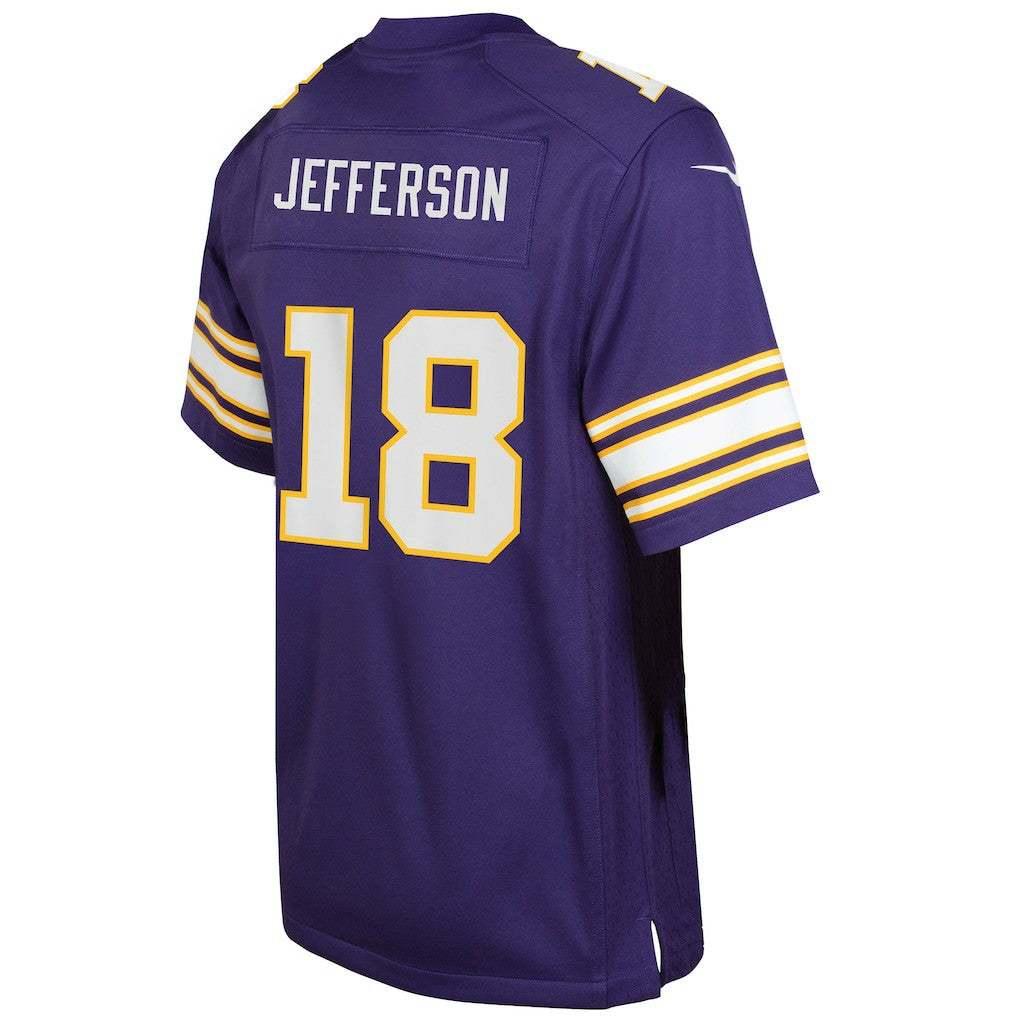 Justin Jefferson Minnesota Vikings Youth Game Jersey - Purple Jerseys