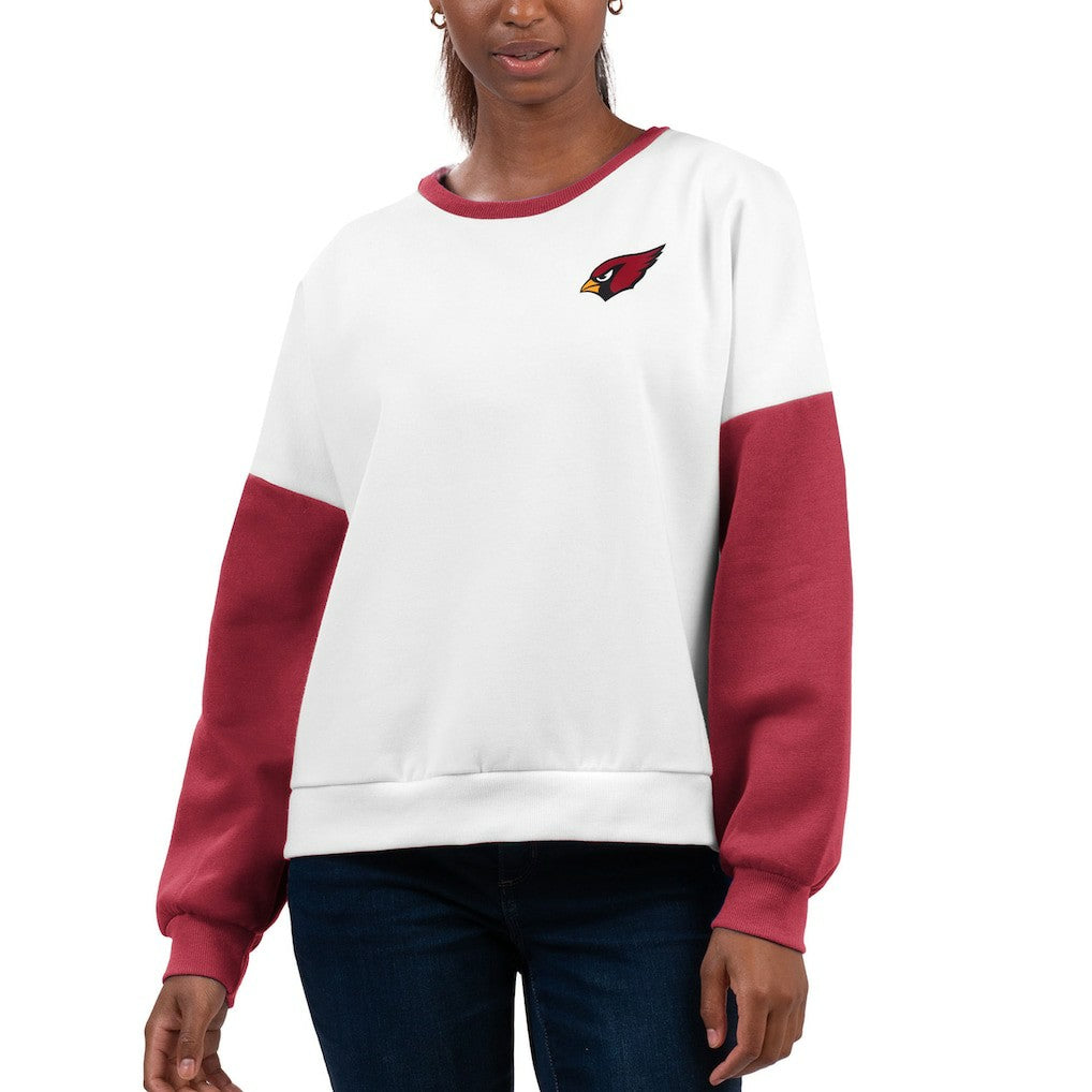 Arizona Cardinals G-III 4Her by Carl Banks Women's A-Game Pullover Sweatshirt - White Pullover