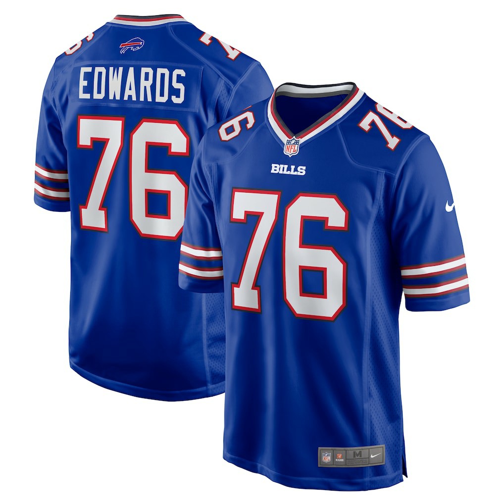 David Edwards Buffalo Bills Game Jersey - Royal Jerseys