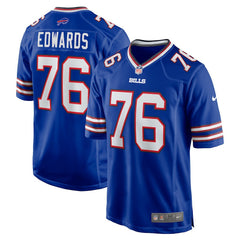David Edwards Buffalo Bills Game Jersey - Royal Jerseys