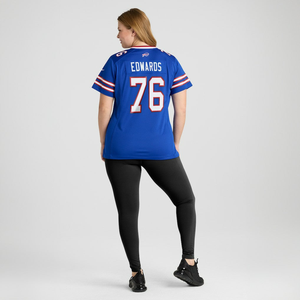 David Edwards Buffalo Bills Women's Game Jersey - Royal Jerseys