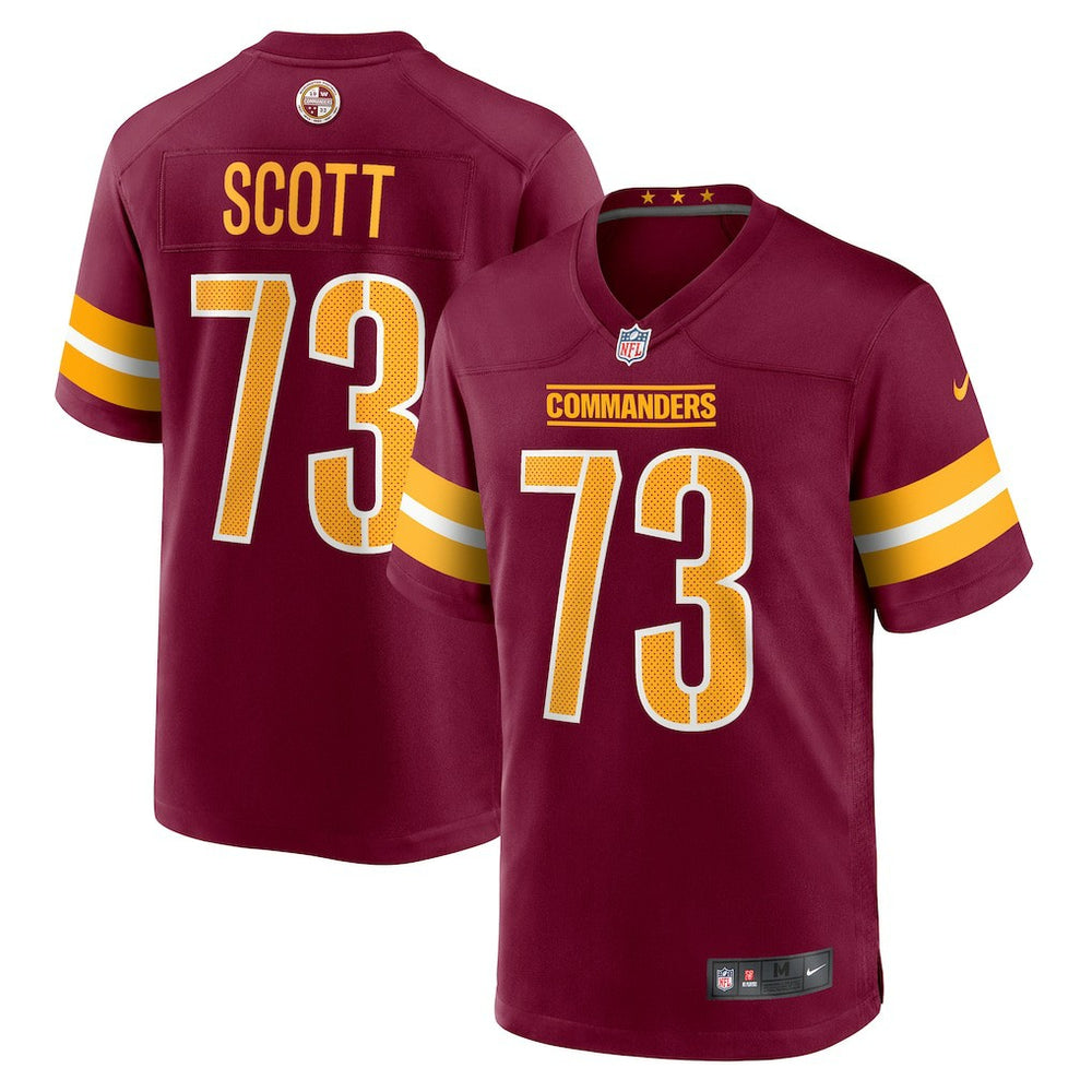 Trent Scott Washington Commanders Game Jersey - Burgundy Jerseys