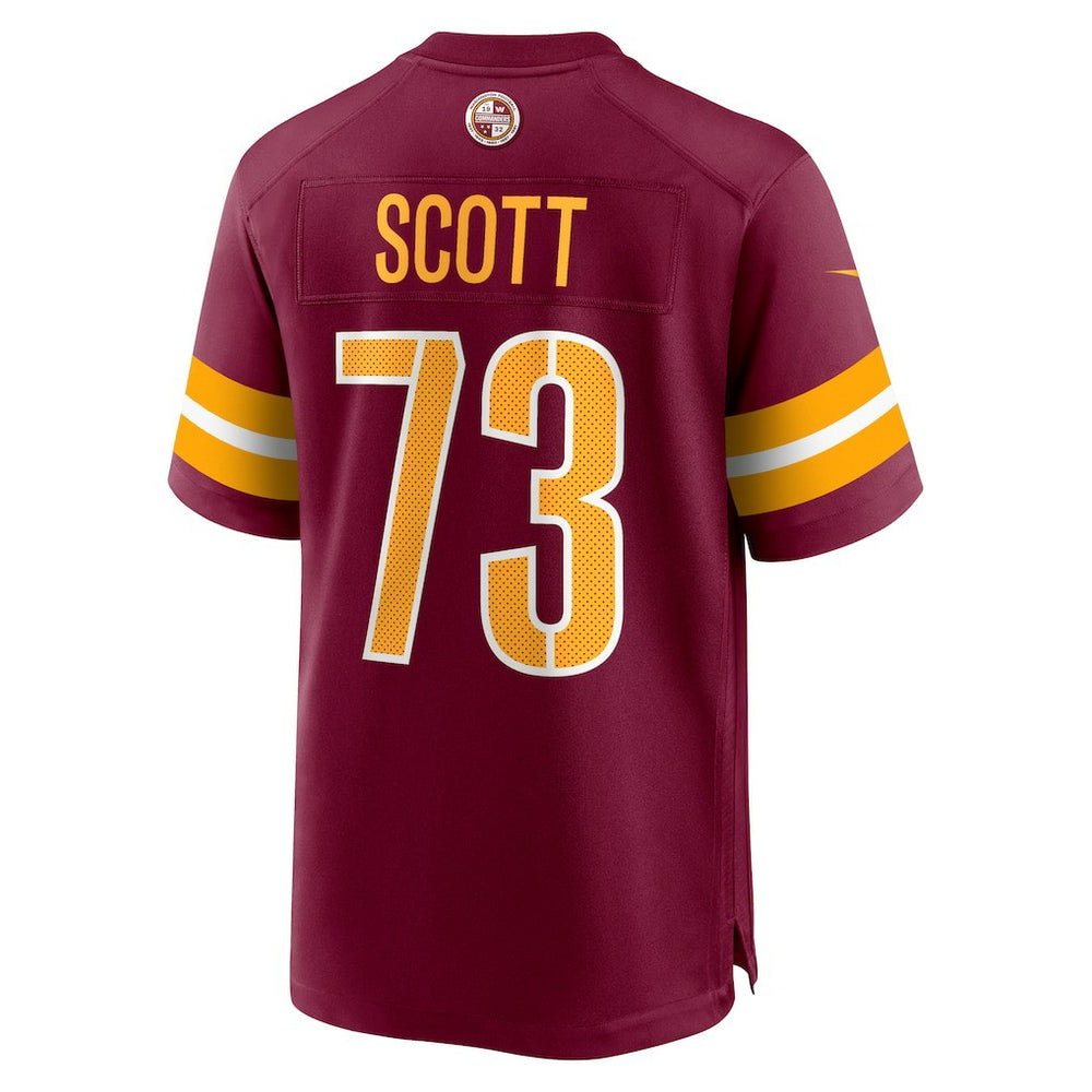 Trent Scott Washington Commanders Game Jersey - Burgundy Jerseys