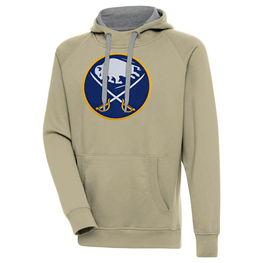 Buffalo Sabres Antigua Victory Pullover Hoodie - Khaki | US 200069191