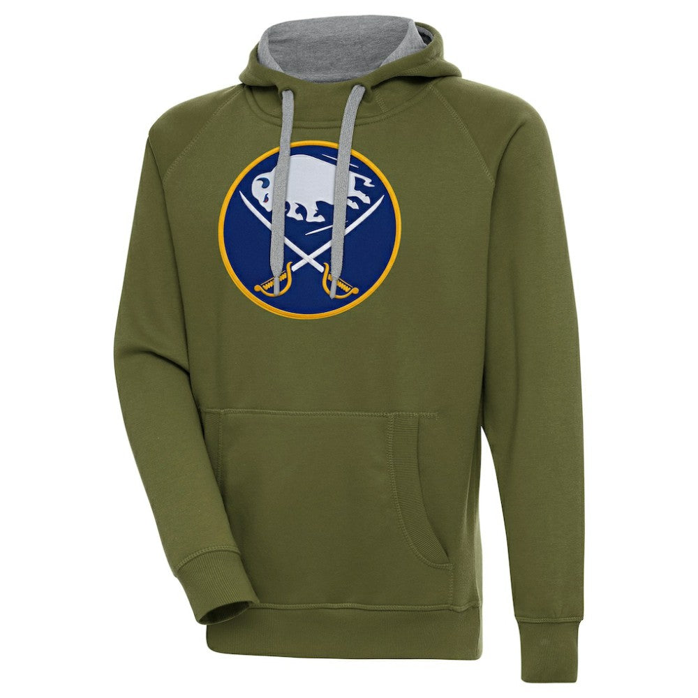 Buffalo Sabres Antigua Victory Pullover Hoodie - Olive | US 200069192