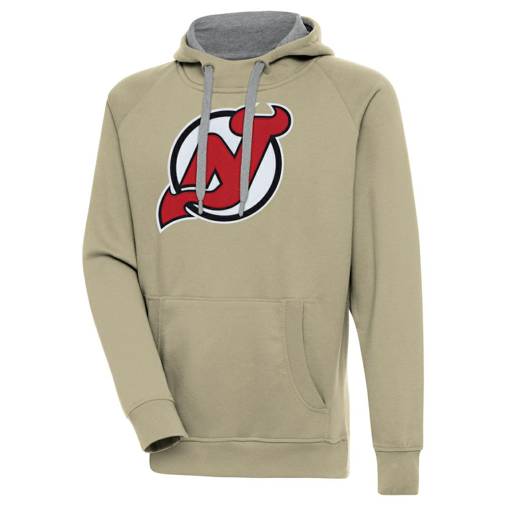 New Jersey Devils Antigua Victory Pullover Hoodie - Khaki | US 200069245