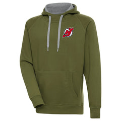 New Jersey Devils Antigua Victory Pullover Hoodie - Olive | US 200069248