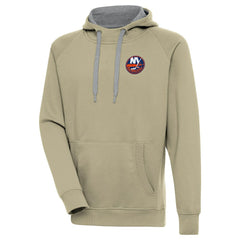 New York Islanders Antigua Victory Pullover Hoodie - Khaki | US 200069251