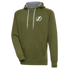 Tampa Bay Lightning Antigua Victory Pullover Hoodie - Olive | US 200069284