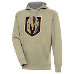 Vegas Golden Knights Antigua Victory Pullover Hoodie - Khaki | US 200069293
