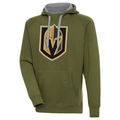 Vegas Golden Knights Antigua Victory Pullover Hoodie - Olive | US 200069294
