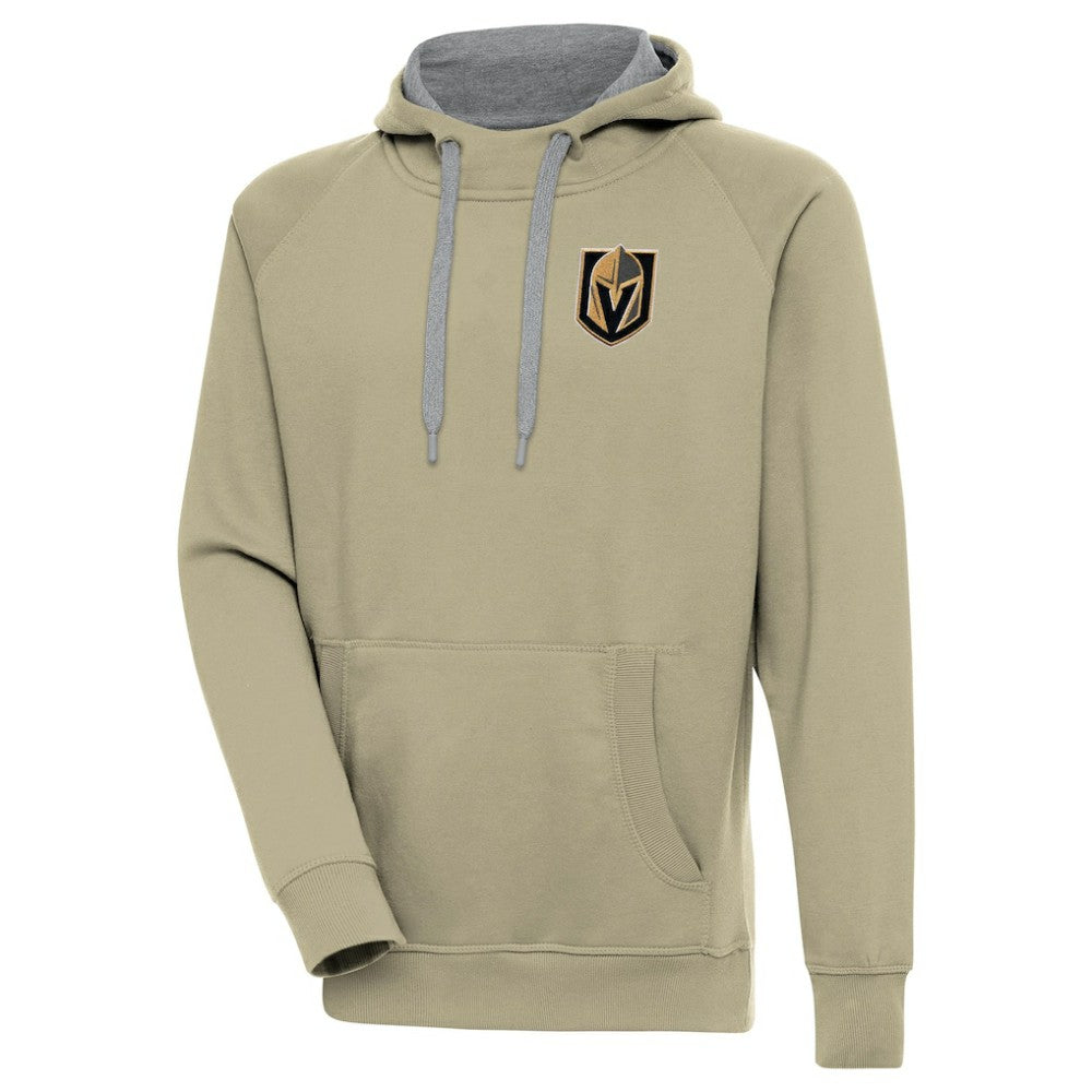 Vegas Golden Knights Antigua Victory Pullover Hoodie - Khaki | US 200069295