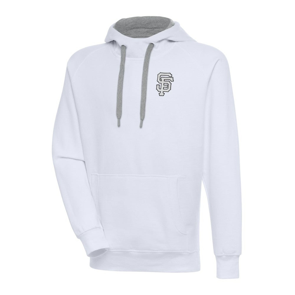 San Francisco Giants Antigua Metallic Victory Pullover Hoodie - White Hoodies