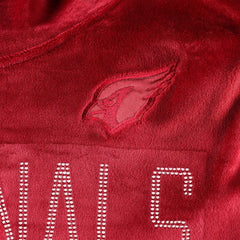 Arizona Cardinals DKNY Sport Women's Deliliah Rhinestone Funnel Neck Pullover Sweatshirt - Cardinal Pullover