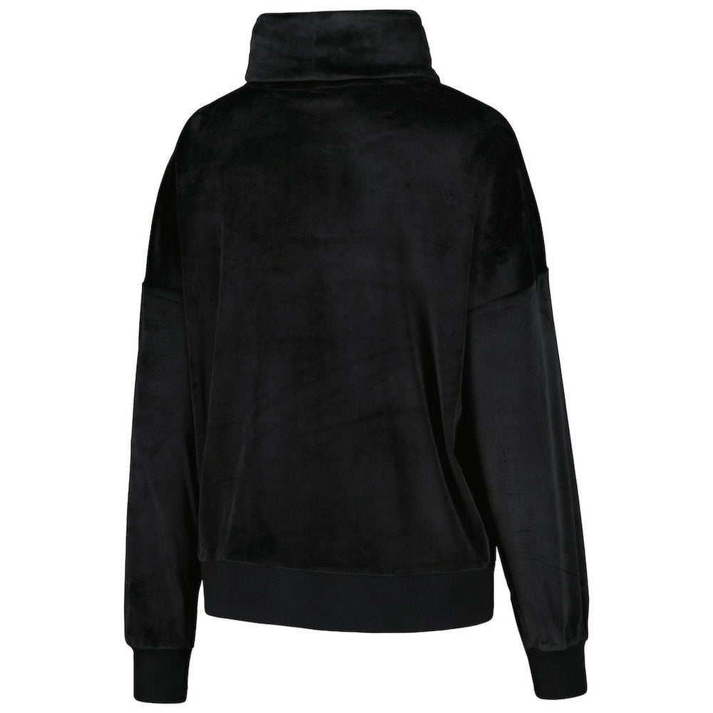 Carolina Panthers DKNY Sport Women's Deliliah Rhinestone Funnel Neck Pullover Sweatshirt - Black Pullover