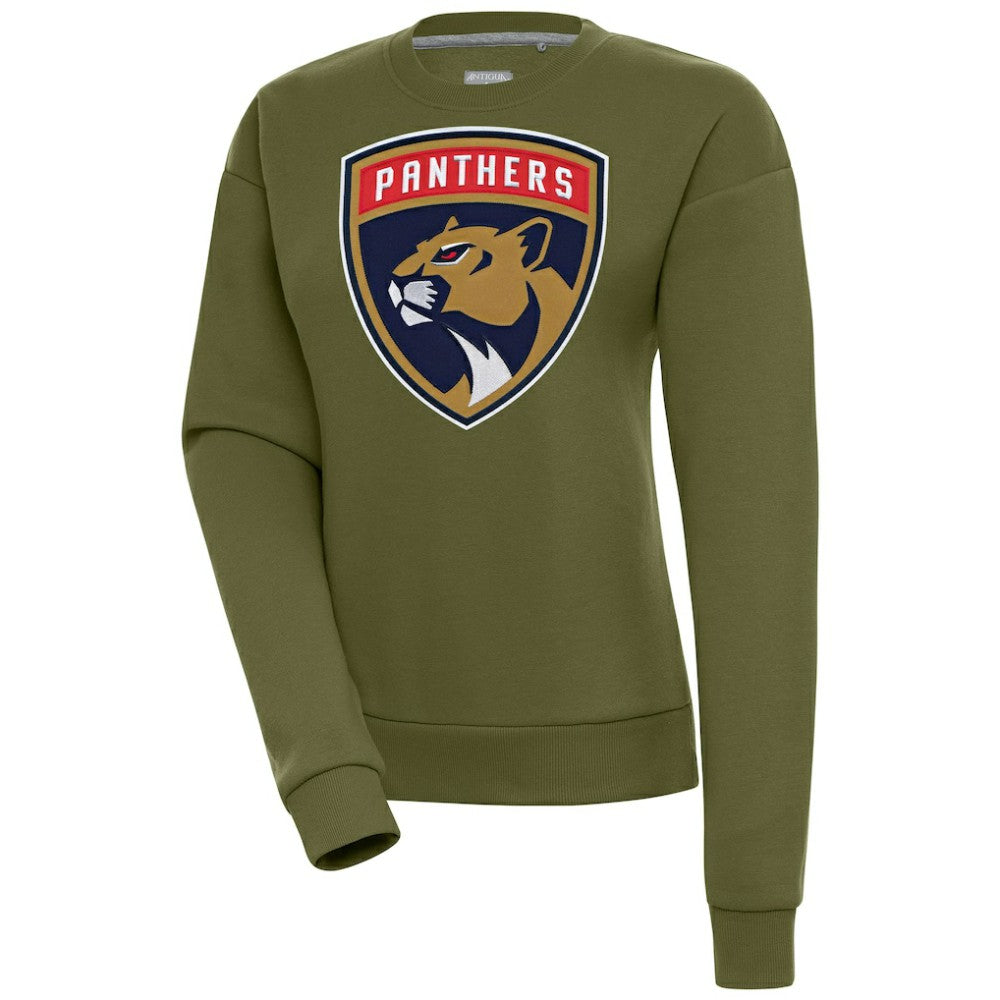 Florida Panthers Antigua Women's Victory Pullover Sweatshirt - Olive | US 200070135