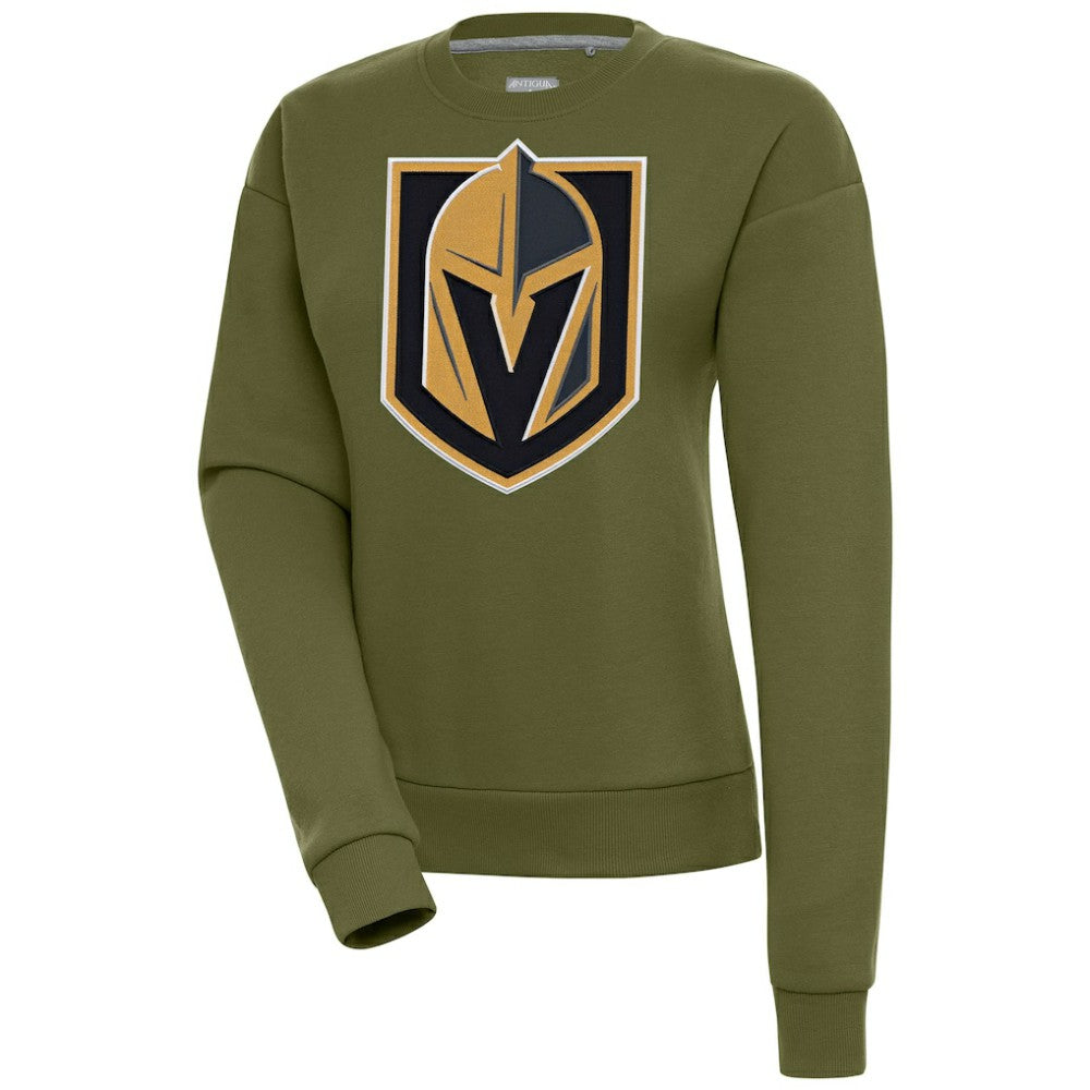 Vegas Golden Knights Antigua Women's Victory Pullover Sweatshirt - Olive | US 200070202