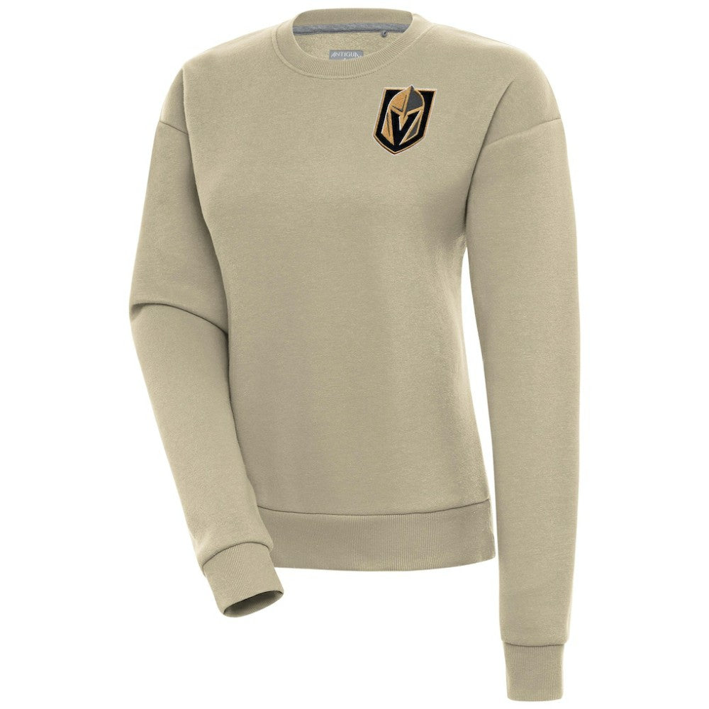 Vegas Golden Knights Antigua Women's Victory Pullover Sweatshirt - Khaki | US 200070203