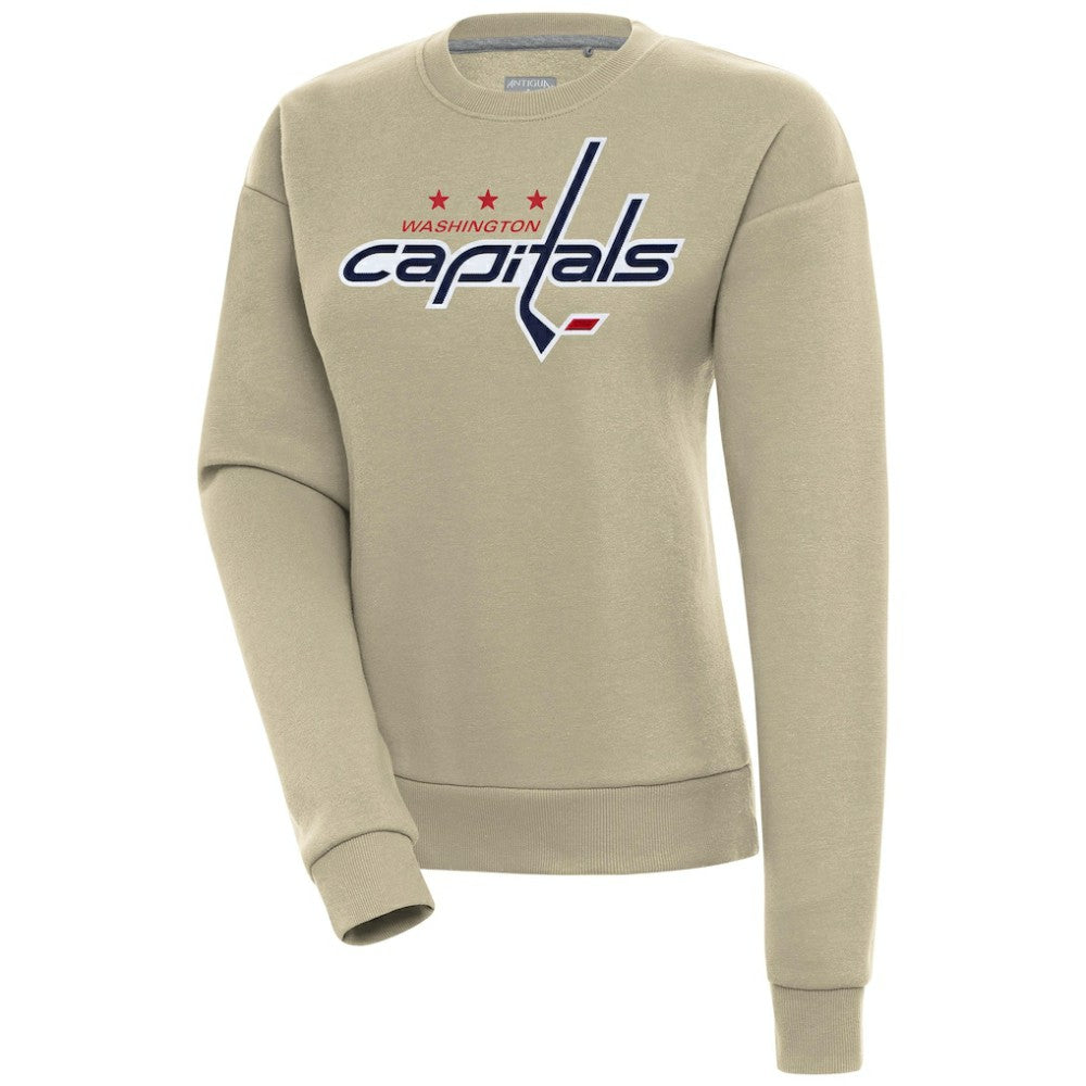Washington Capitals Antigua Women's Victory Pullover Sweatshirt - Khaki | US 200070205