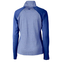 Philadelphia Phillies Cutter & Buck Women's DryTec Forge Tonal Stripe Half-Zip Top - Royal Tops