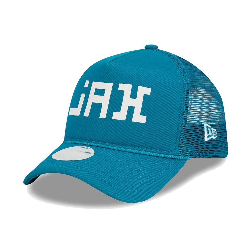 Jacksonville Jaguars New Era Women's McGee Trucker 9FORTY Adjustable Hat - Teal Hats