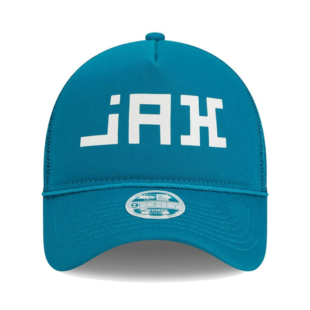 Jacksonville Jaguars New Era Women's McGee Trucker 9FORTY Adjustable Hat - Teal Hats