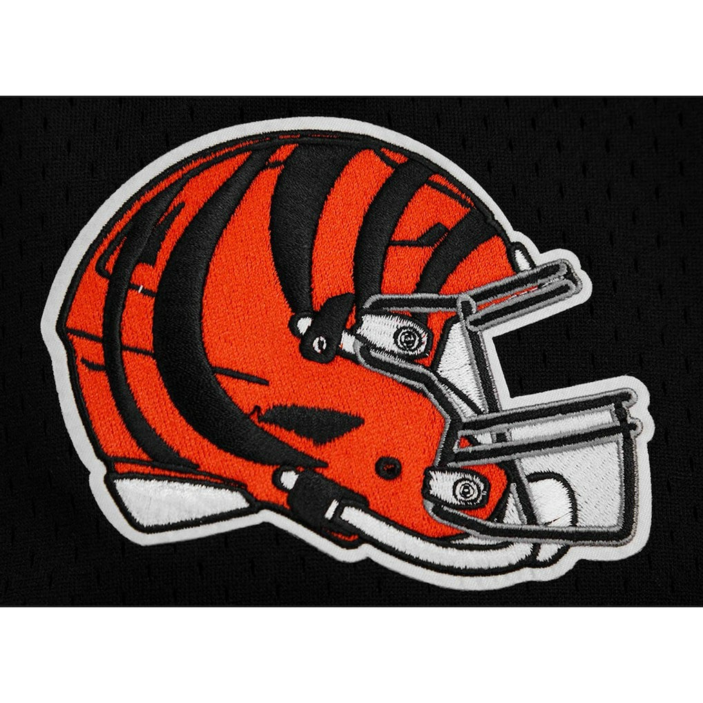 Joe Burrow Cincinnati Bengals Pro Standard Mesh Baseball Button-Up T-Shirt - Black T-shirts