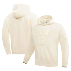 Josh Allen Buffalo Bills Pro Standard Player Name & Number Pullover Hoodie - Cream Hoodies