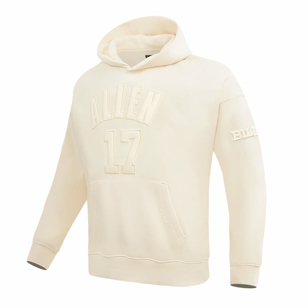Josh Allen Buffalo Bills Pro Standard Player Name & Number Pullover Hoodie - Cream Hoodies