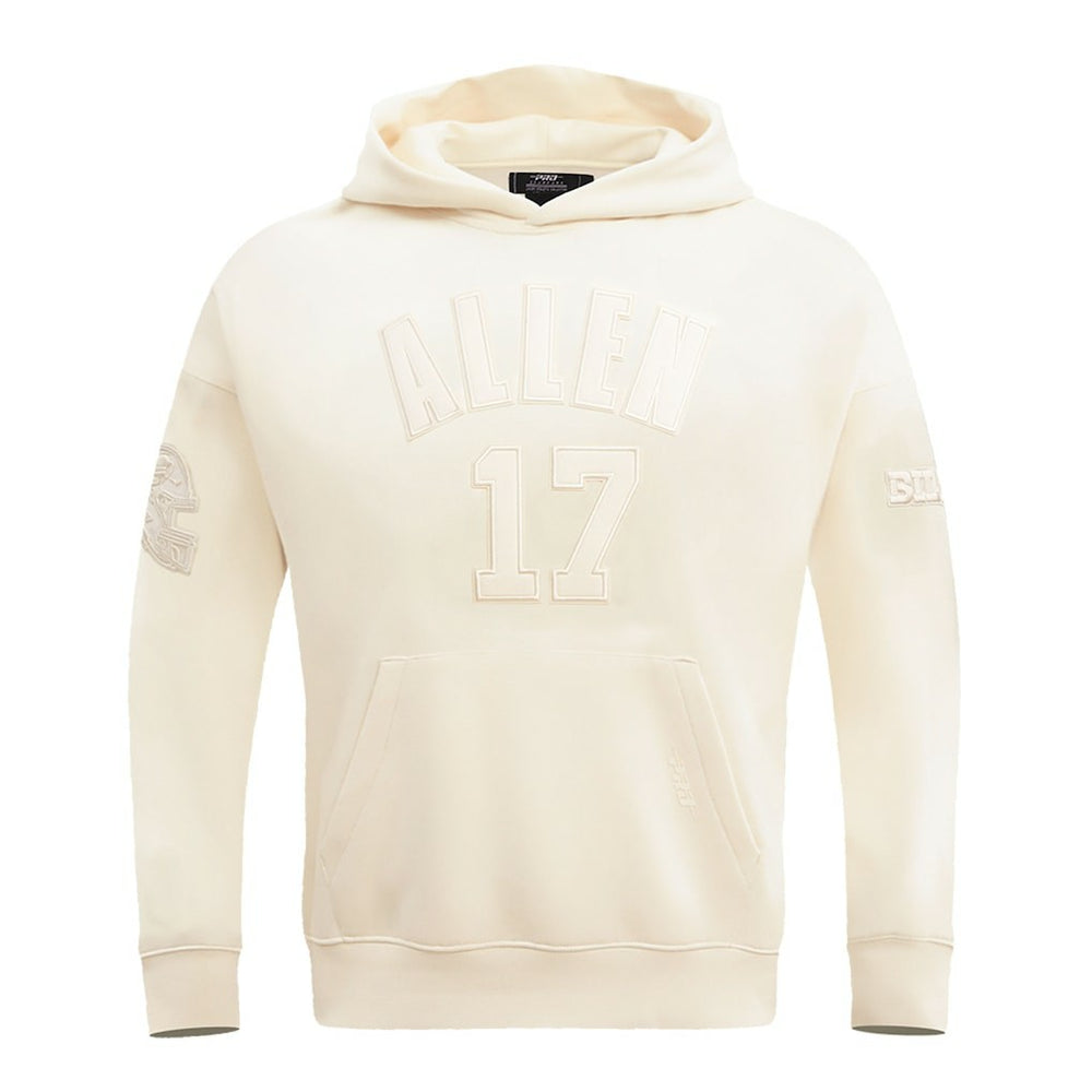 Josh Allen Buffalo Bills Pro Standard Player Name & Number Pullover Hoodie - Cream Hoodies