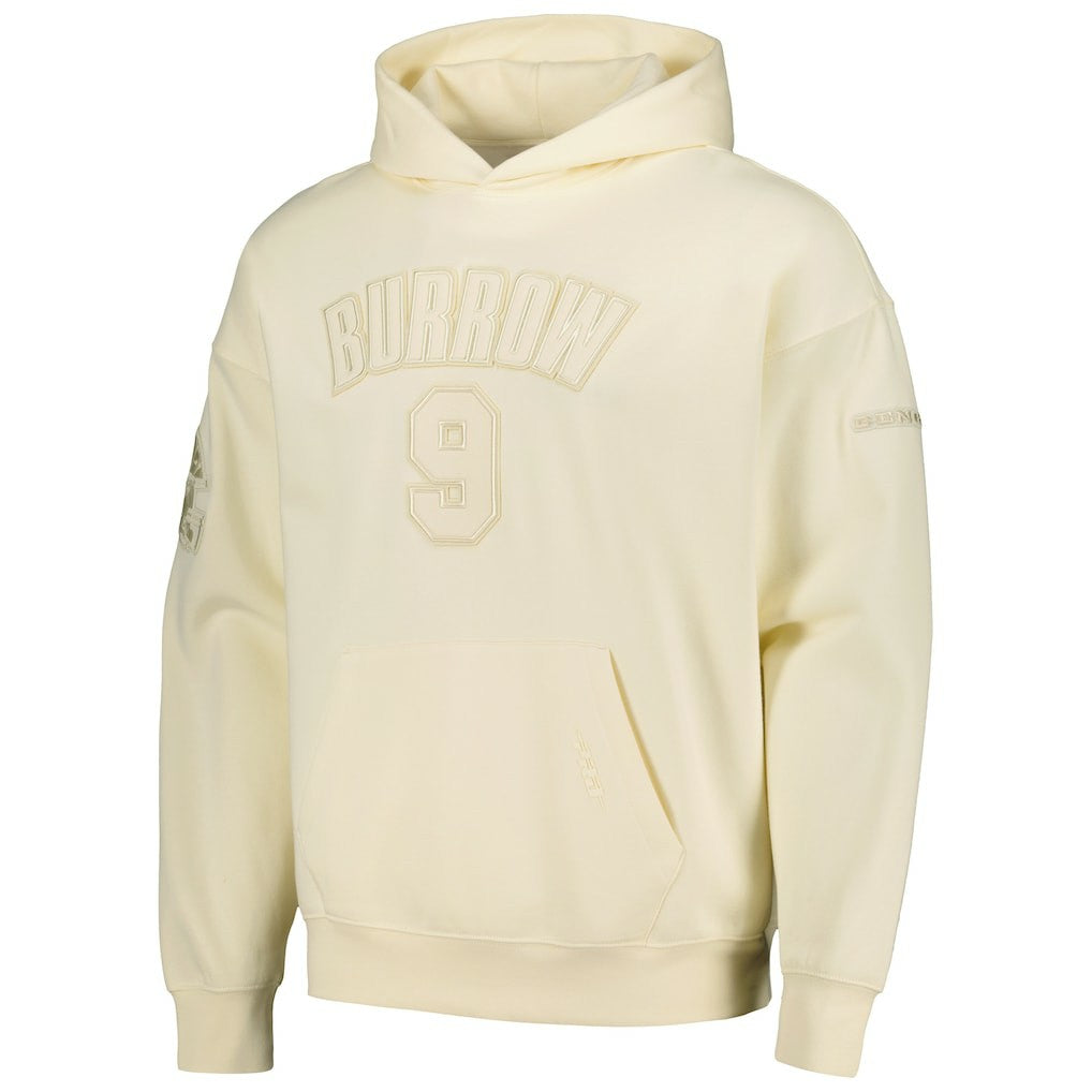 Joe Burrow Cincinnati Bengals Pro Standard Player Name & Number Pullover Hoodie - Cream Hoodies