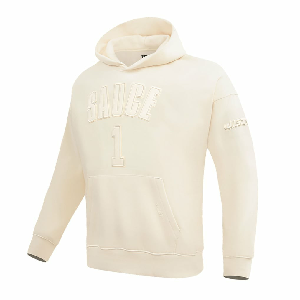 Ahmad Sauce Gardner New York Jets Pro Standard Player Name & Number Pullover Hoodie - Cream Hoodies