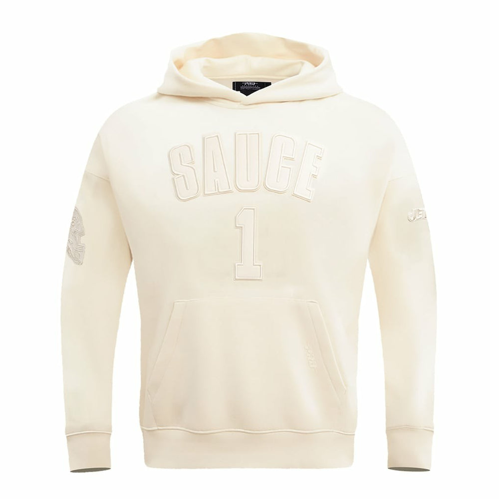 Ahmad Sauce Gardner New York Jets Pro Standard Player Name & Number Pullover Hoodie - Cream Hoodies