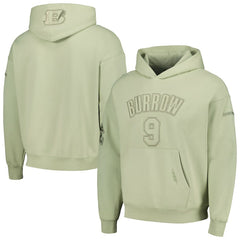 Joe Burrow Cincinnati Bengals Pro Standard Player Name & Number Pullover Hoodie - Light Green Hoodies