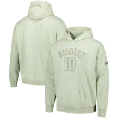 Justin Herbert Los Angeles Chargers Pro Standard Player Name & Number Pullover Hoodie - Light Green Hoodies