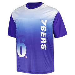 Philadelphia 76ers Big & Tall Sublimated T-Shirt Royal outlet