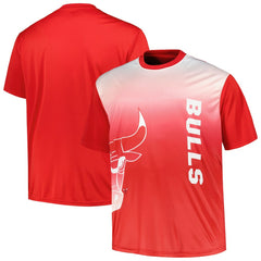 Chicago Bulls Big & Tall Sublimated T-Shirt Red outlet