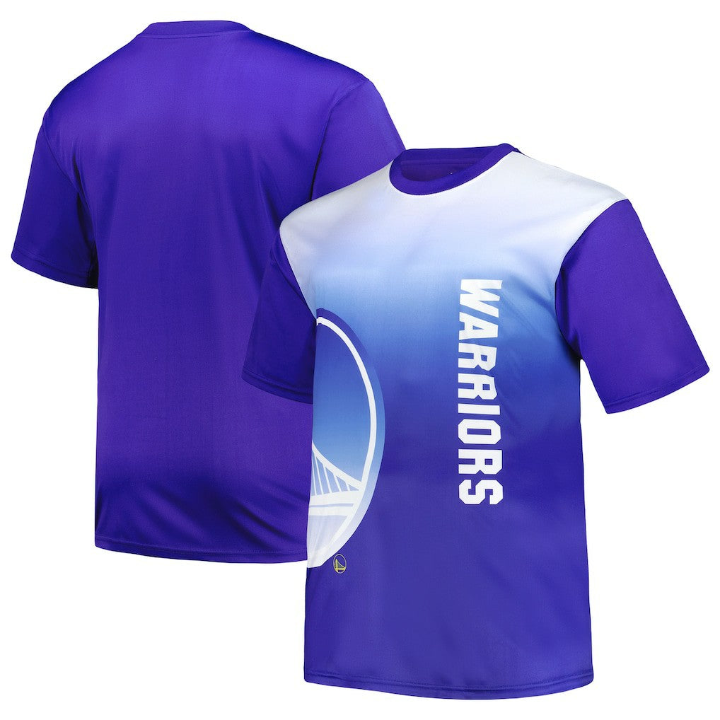 Golden State Warriors Big & Tall Sublimated T-Shirt Royal outlet