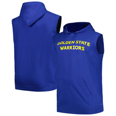 Golden State Warriors Big & Tall Jersey Muscle Pullover Hoodie Royal - Fanatics